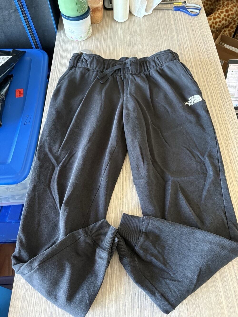 The North Face Women's Large Black Sweat Pants Joggers Activewear Sweatpants